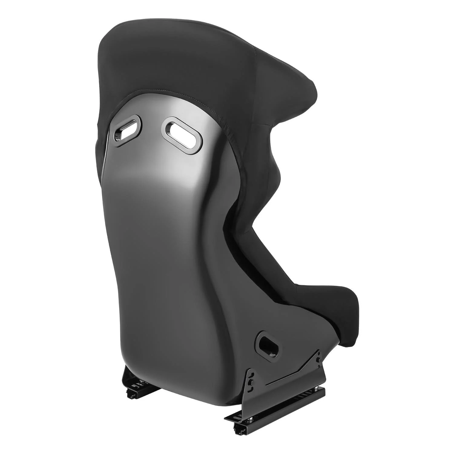 Universal Black Suede Racing Seat with Double Slider - FRP - Image 4