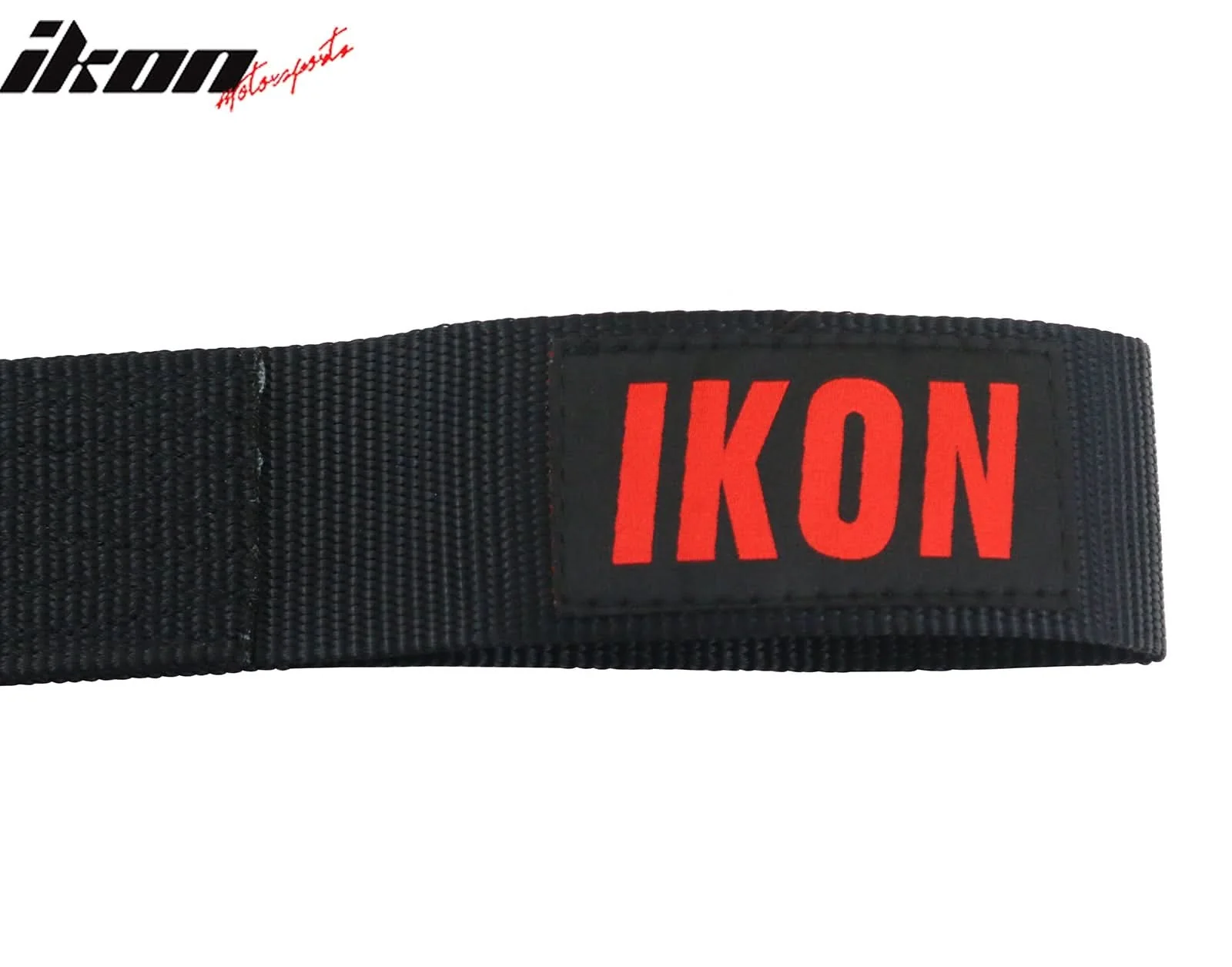 Universal Black Tow Strap Heavy Duty Decorative Belt With IKON Logo - Image 3