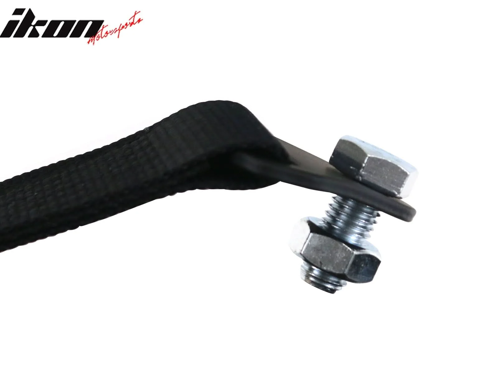 Universal Black Tow Strap Heavy Duty Decorative Belt With IKON Logo - Image 5