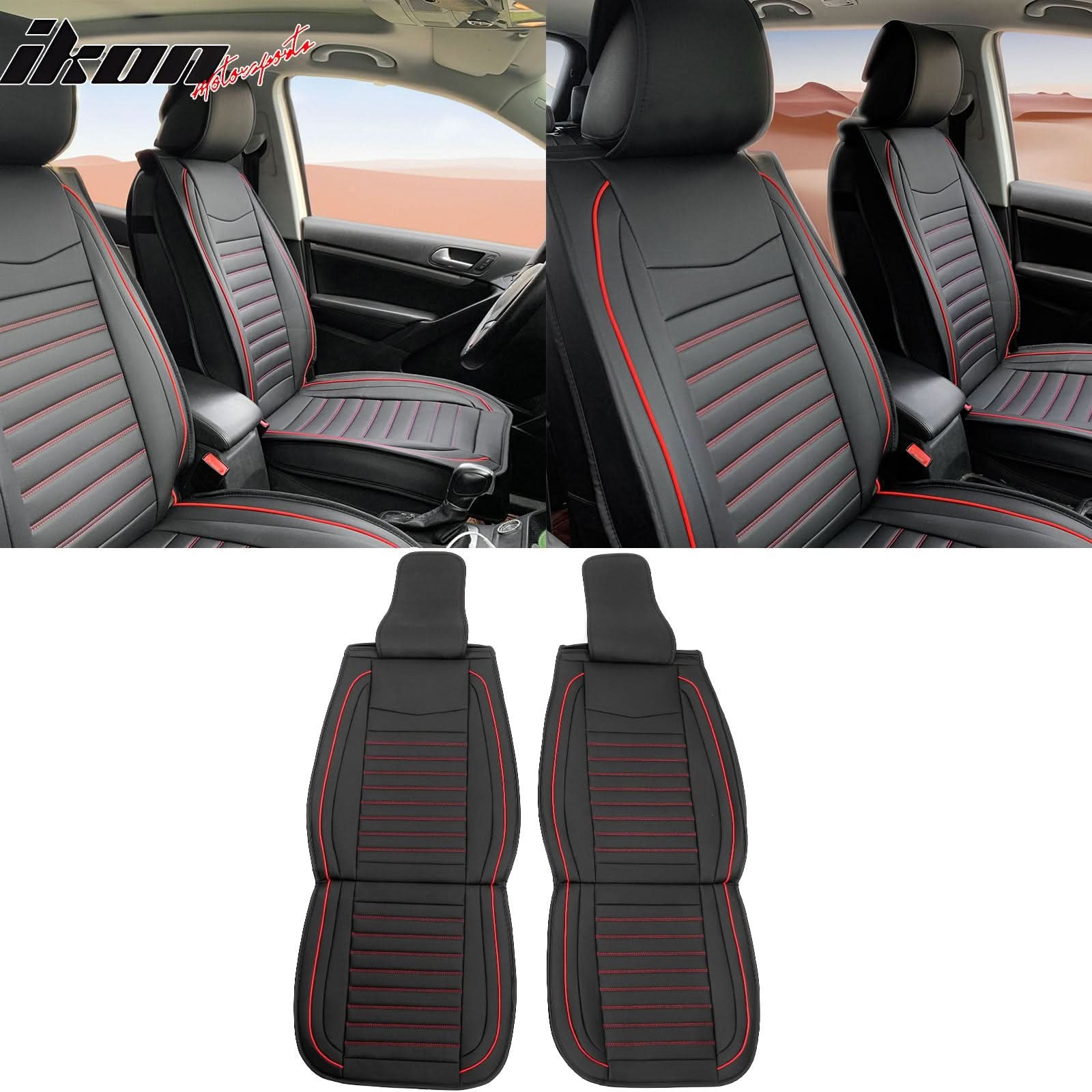 Universal Car Seat Covers Cushion Protecots PU Leather - 02 Style - Image 5