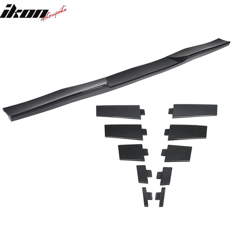 Universal Fitment Rear Roof Spoiler Lid Wing CF Print - Image 4