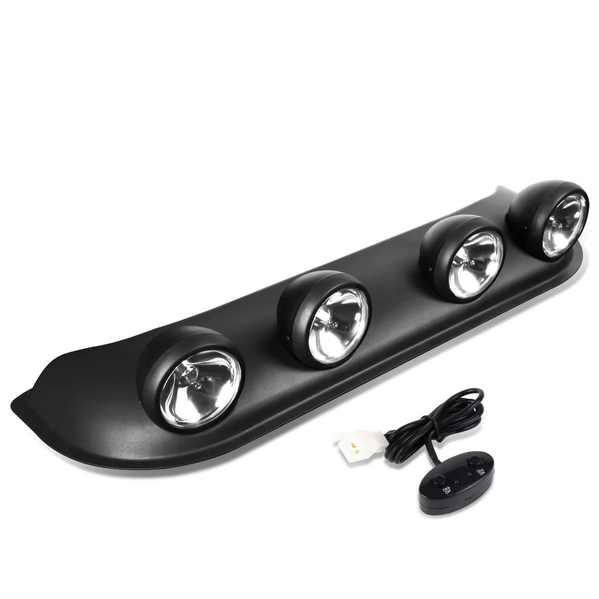 Universal Fog Lights Roof Top Running Light with Switch H3 Clear - Image 2