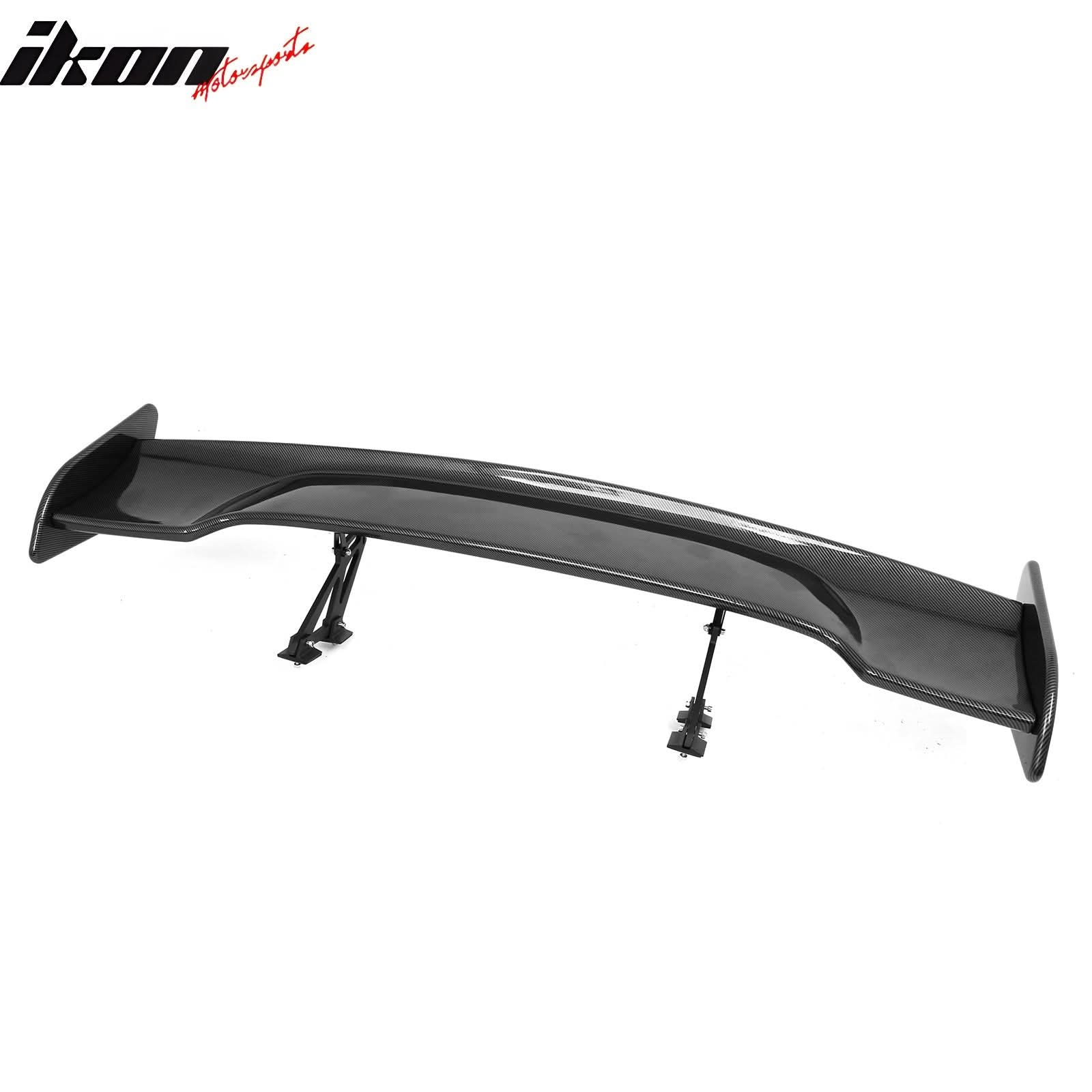 Universal JDM GT Style Carbon Fiber Print Trunk Spoiler Wing Lip ABS - Image 9