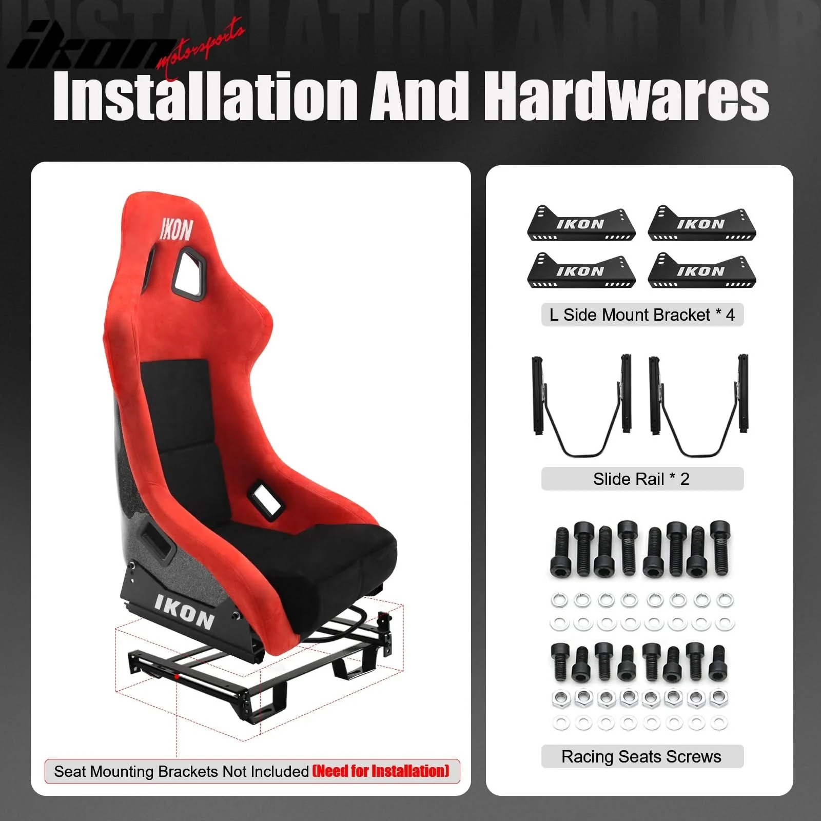 Universal Racing Bucket Seats W/4 Point 3" Belt Harness Grey - Image 13