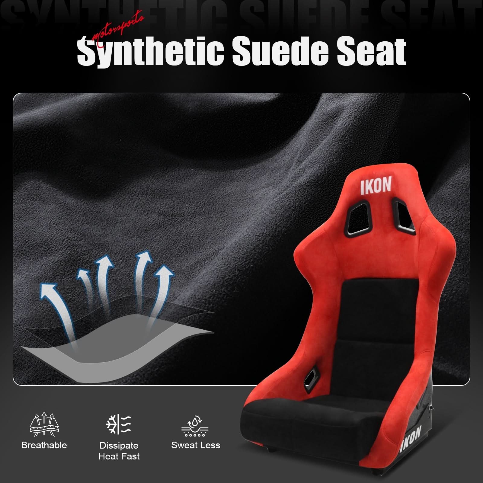 Universal Racing Bucket Seats W/4 Point 3" Belt Harness Grey - Image 7