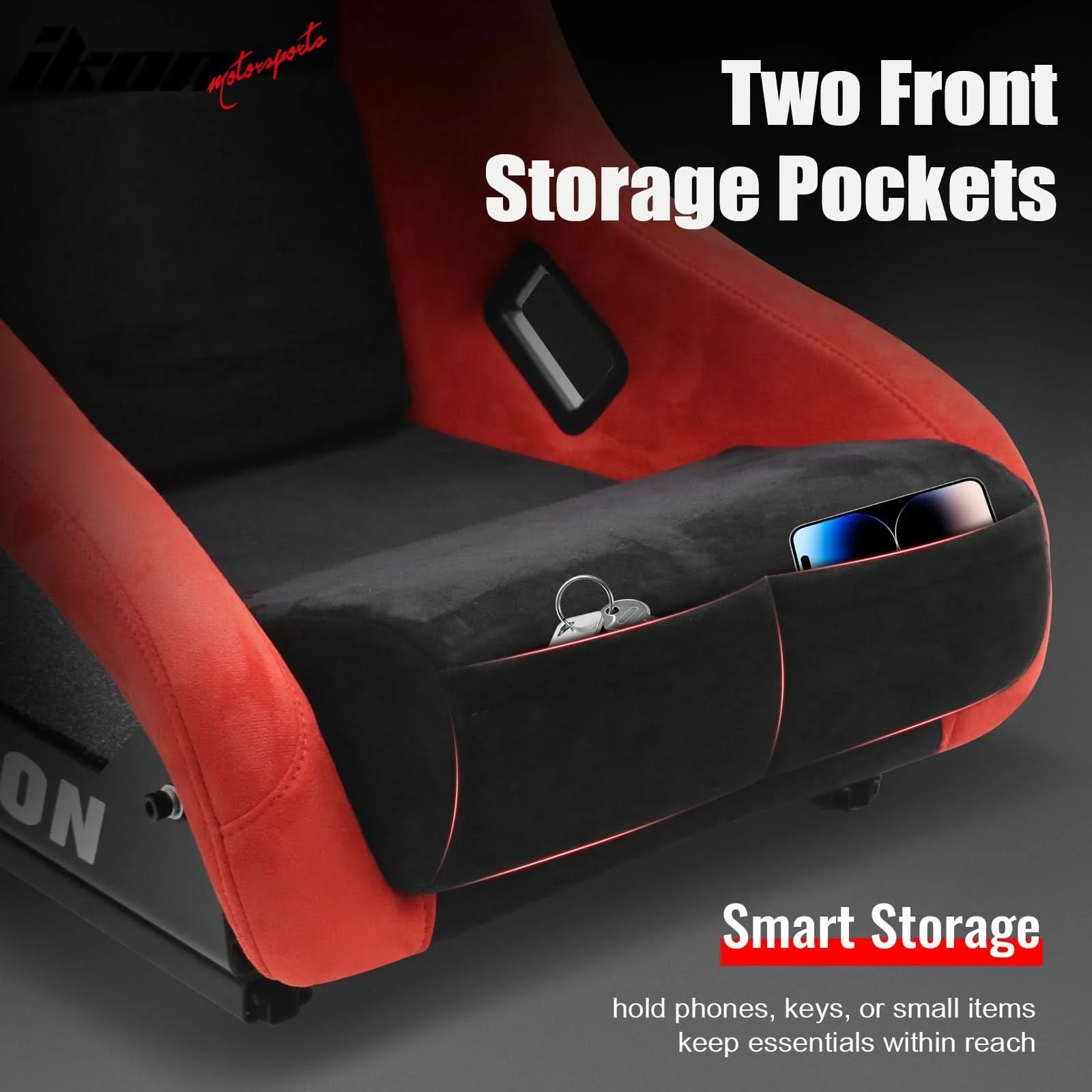 Universal Racing Bucket Seats W/4 Point 3" Belt Harness Grey - Image 9