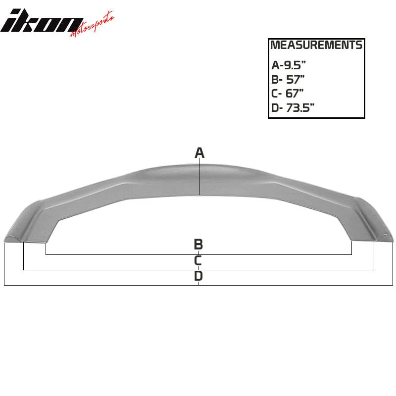 Universal RB 68x20in PP Front Bumper Lip & CF Splitter Rod - Image 7