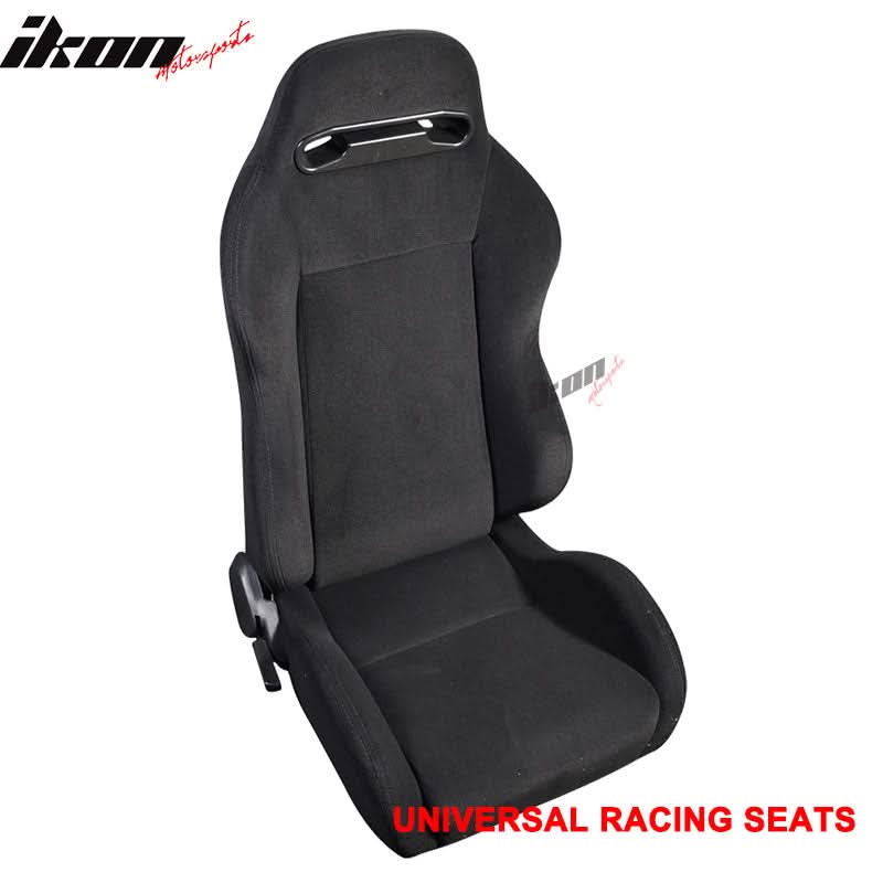 Universal Rco Cloth All Black Racing Seats(Pair) - Image 4