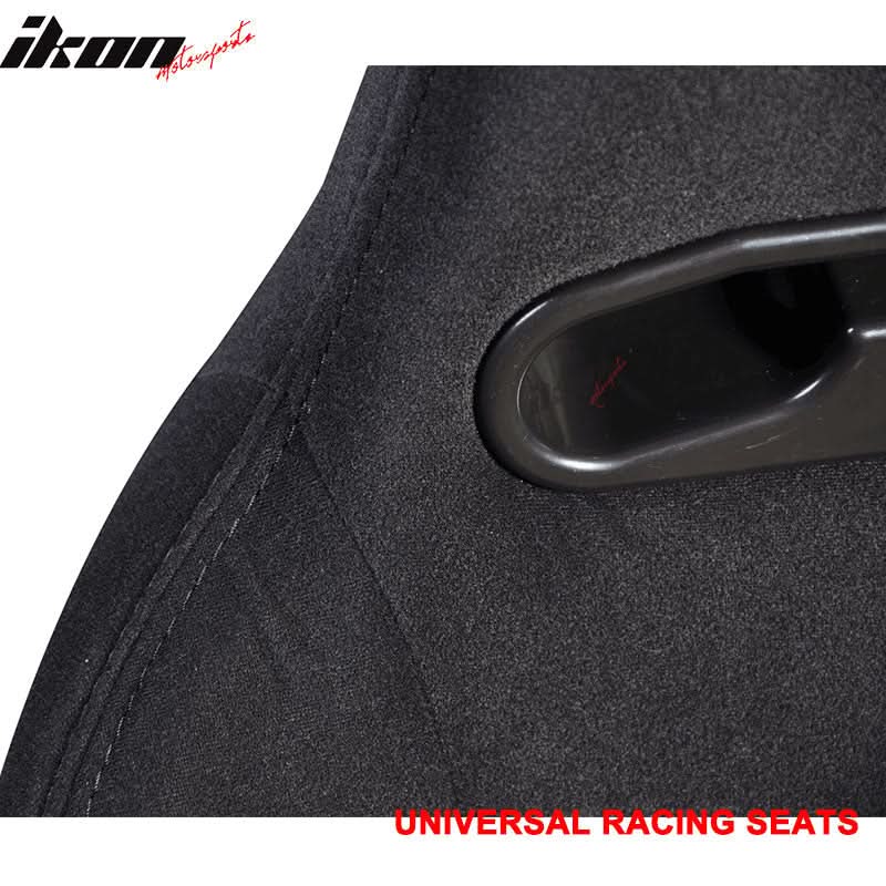 Universal Rco Cloth All Black Racing Seats(Pair) - Image 7