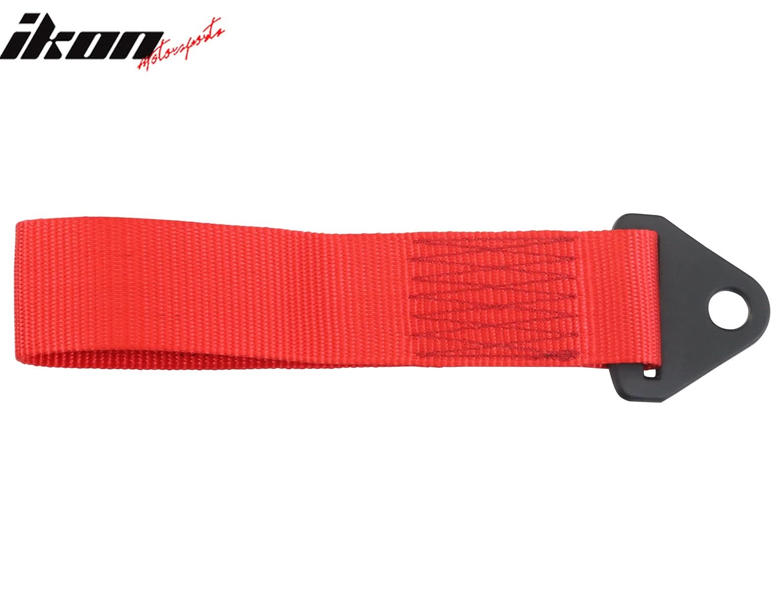 Universal Red Tow Strap Heavy Duty Decorative Belt With IKON Logo - Image 2
