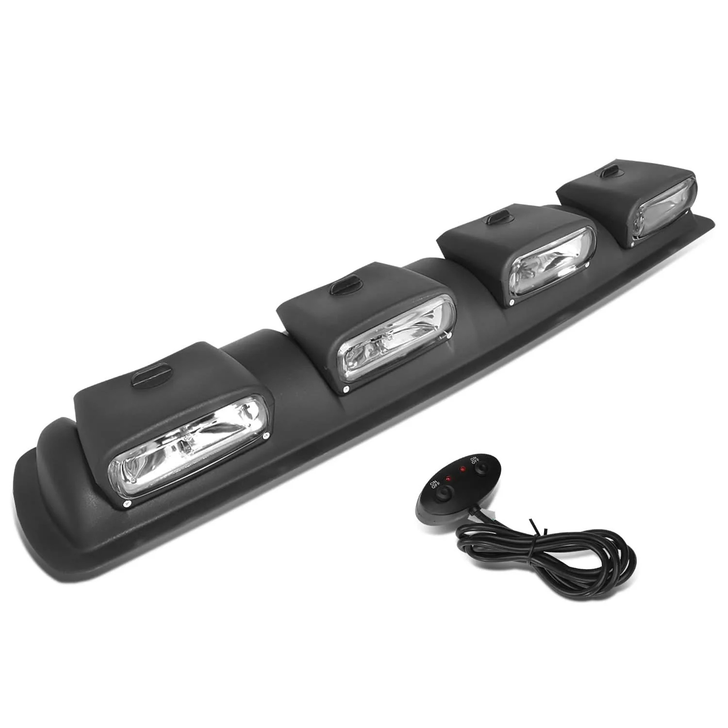 Universal Roof Mounted Fog Lights 38" Clear H3 with Wiring Kit - Image 2