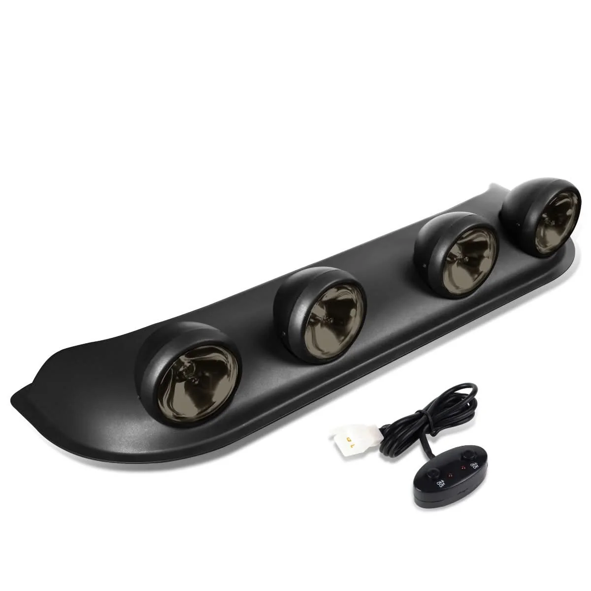 Universal Roof Top Running Fog Lights w/ Switch H3 Smoke - Image 2