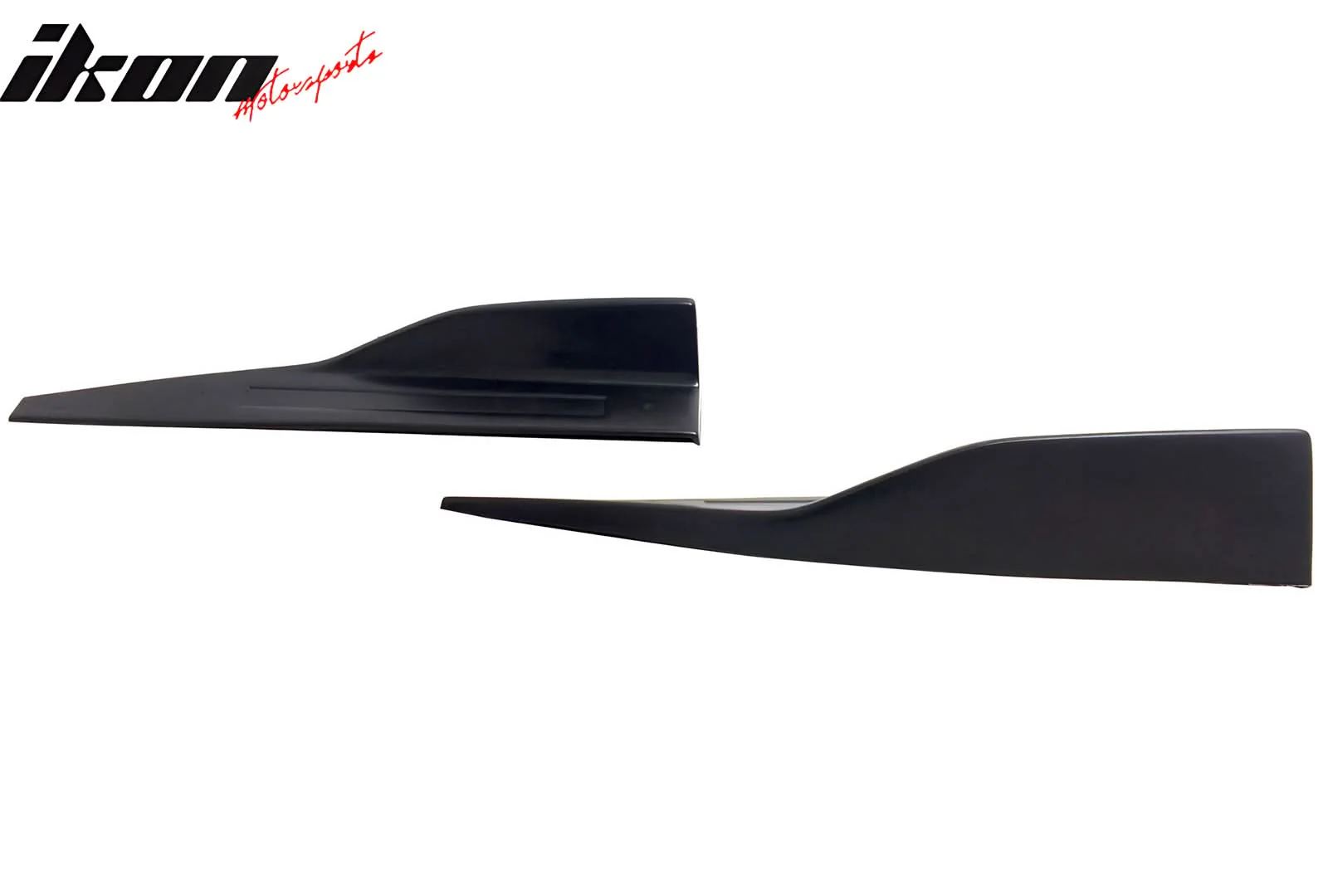 Universal Side Skirts PU ROU Style Unpainted BlackÂ Rocker Pane - Image 7