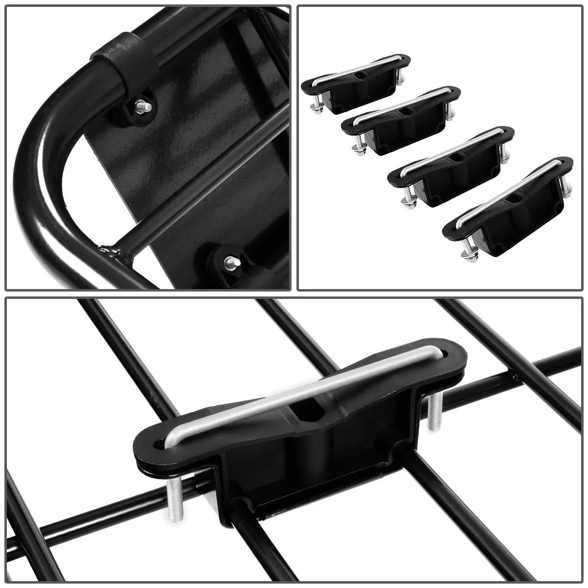 Universal Steel Roof Rack Basket 48" x 40" - Black - Image 5