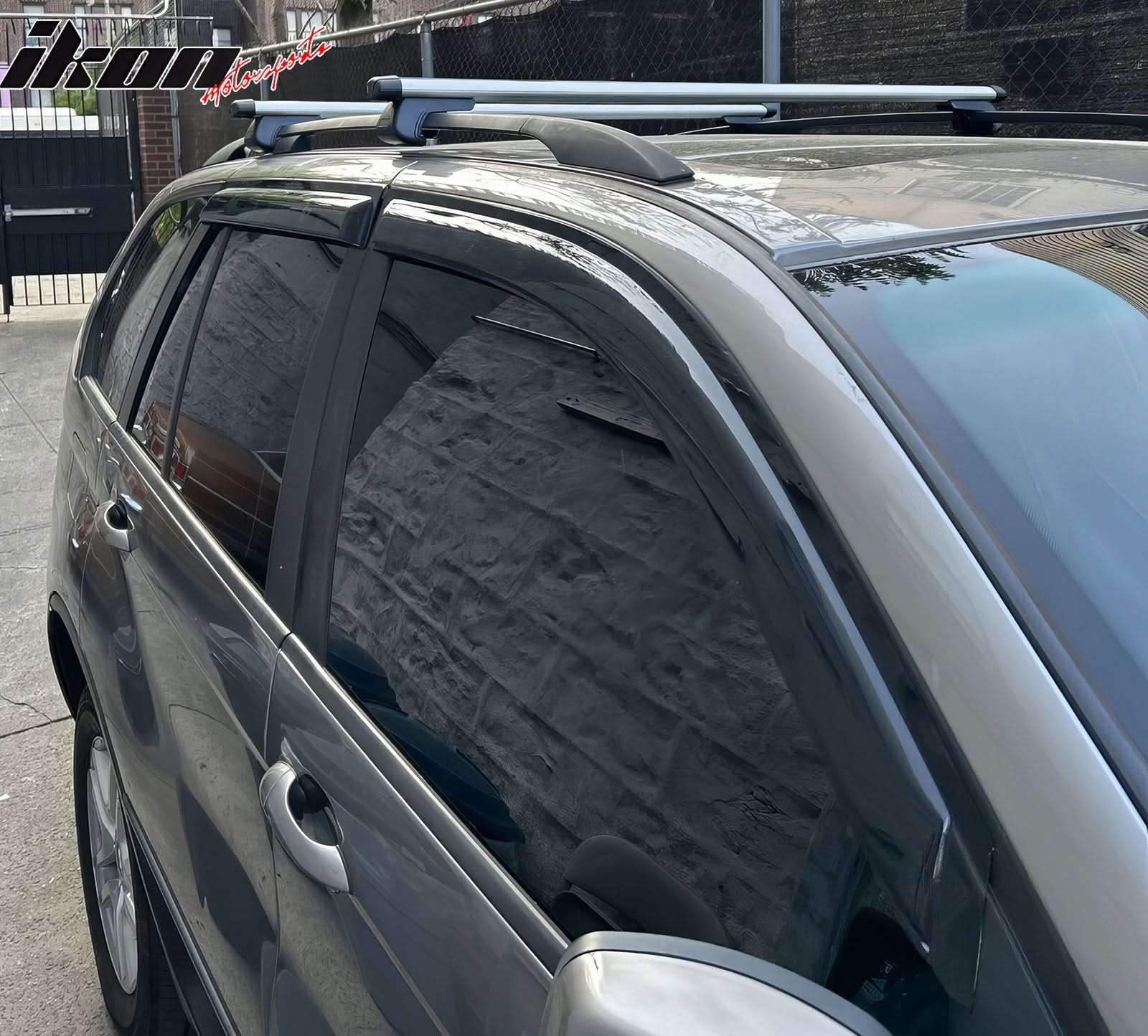 Universal SUV Roof Rack Cross Bar Cargo Luggage Carrier Aluminum - Image 8