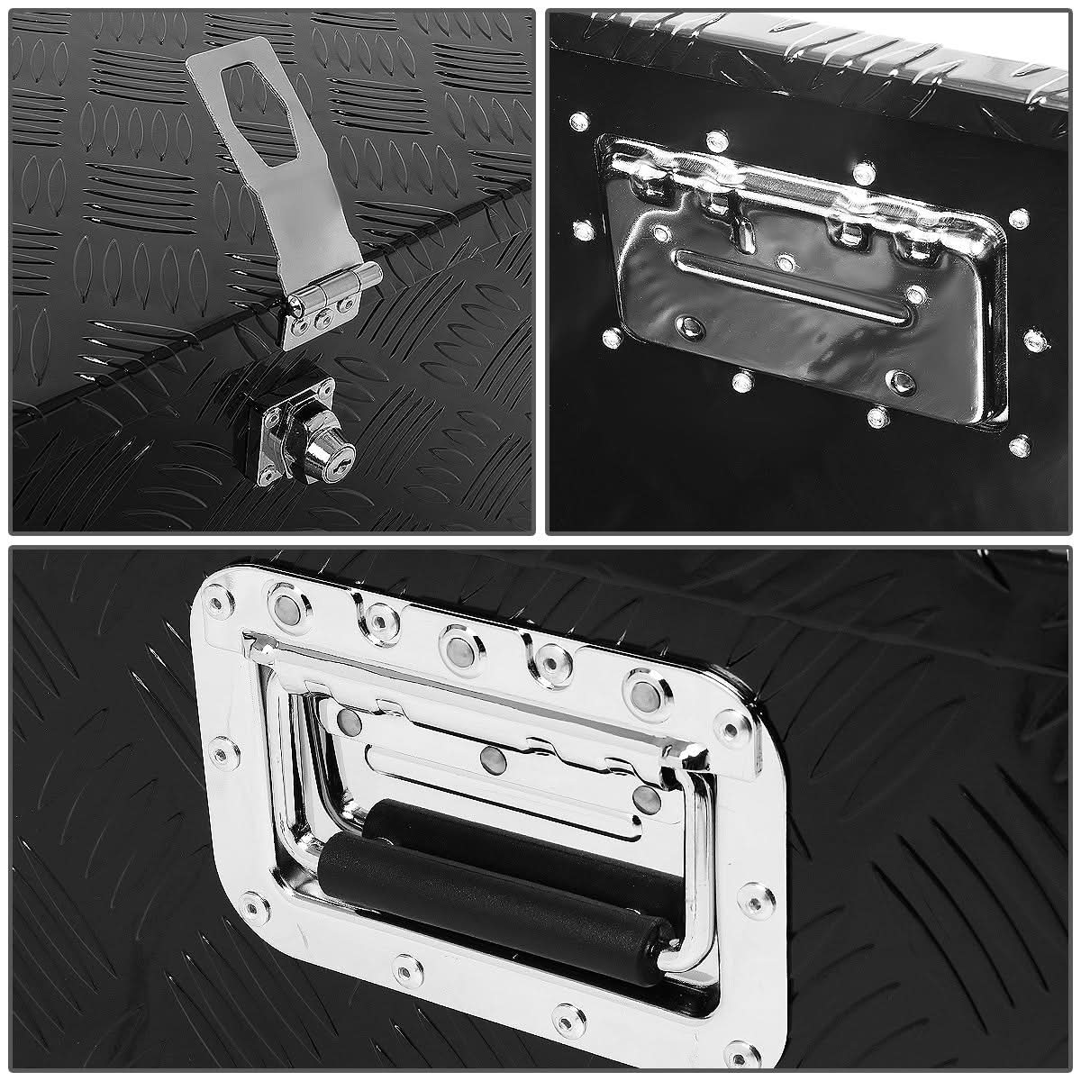 Universal Truck Trailer Tool Box with Lock 30x13x10 Aluminum - Image 6