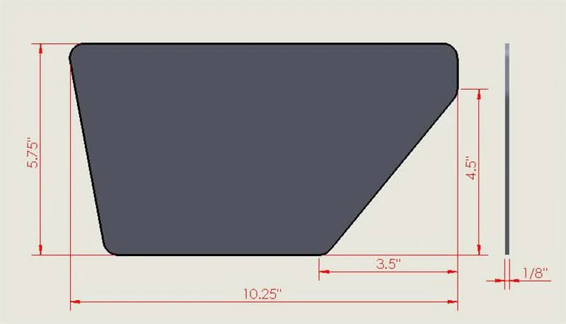 Universal V2 GT Carbon Fiber Rear Spoiler Wing Side Plate Add On - Image 8