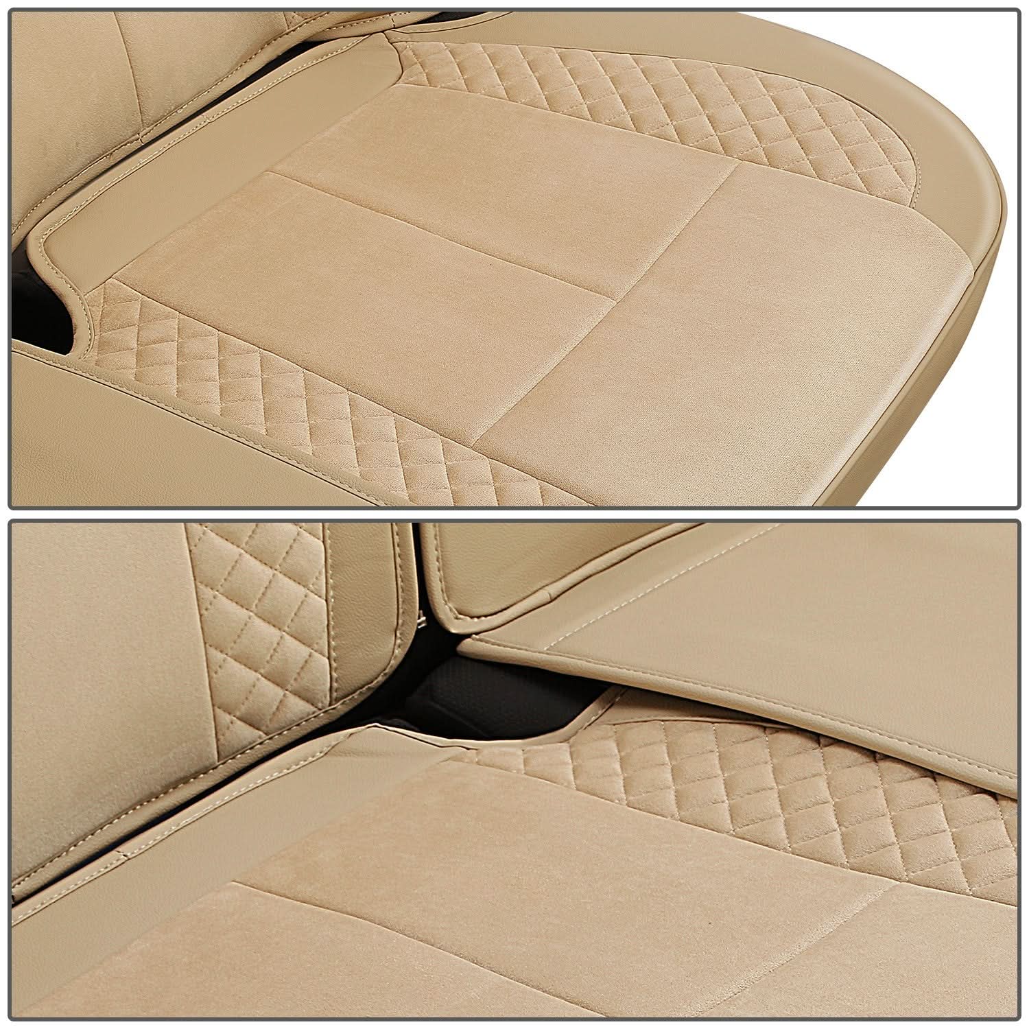 Voris Style Full Set Seat Covers - Beige - Image 4