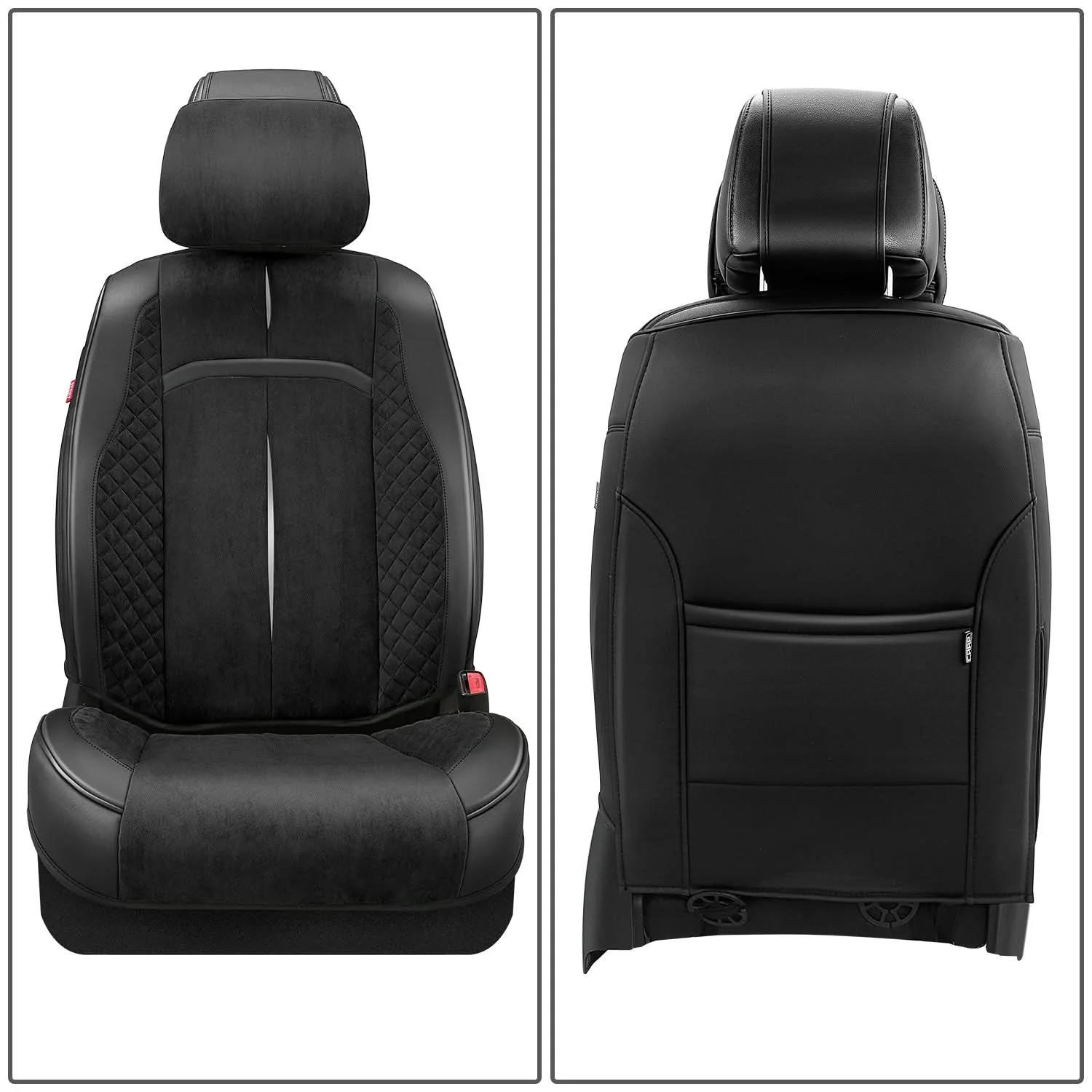 Voris Style Full Set Seat Covers - Black - Image 3