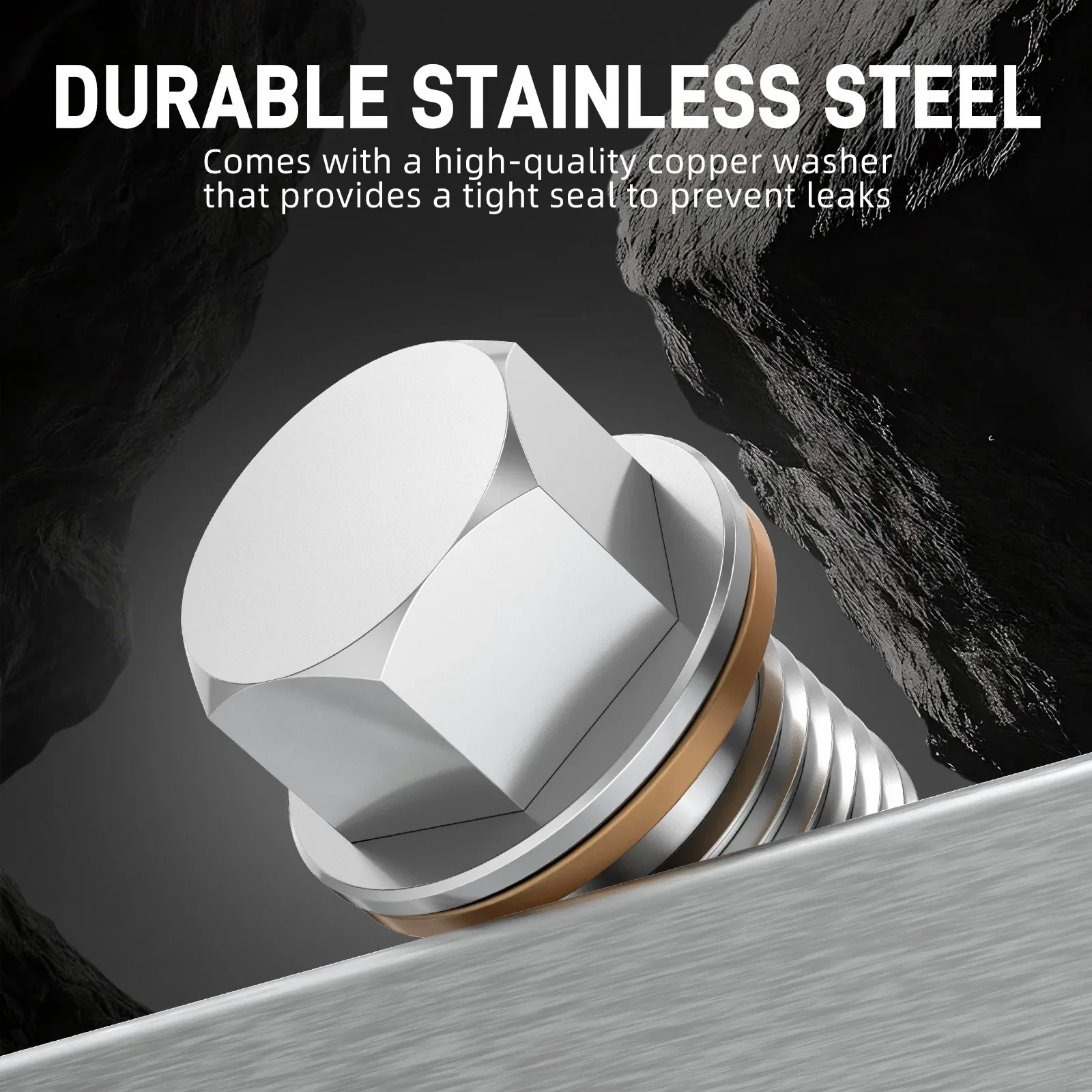 VW Golf / Passat / Tiguan / Audi A3 A4 A5 A6 TT Stainless Steel Magnetic Differential Drain Plug M10x1.0 N90281802 2000 - 2017 - Image 5