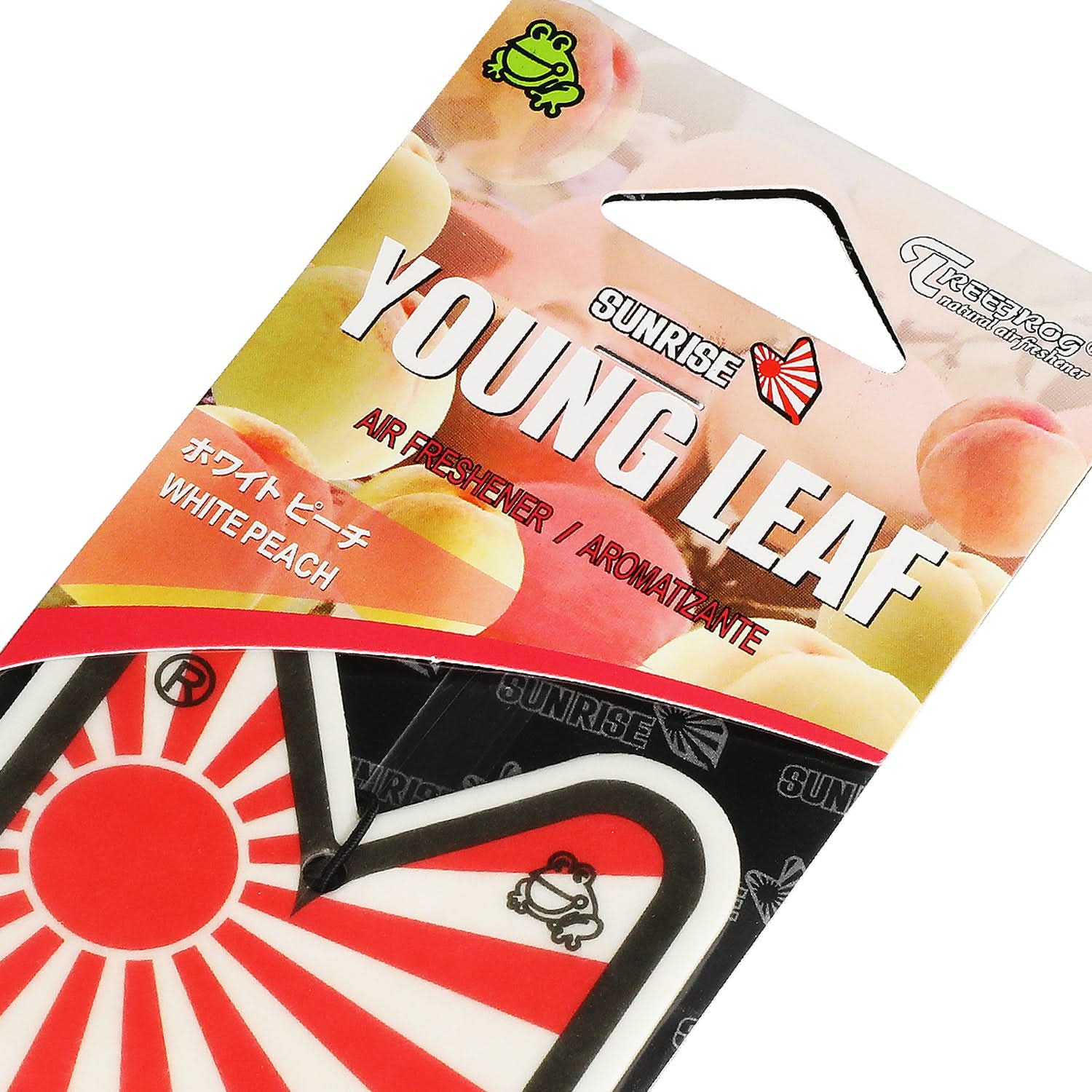 White Peach Paper Hanging Air Freshener - Young Leaf Rising Sun - Image 4