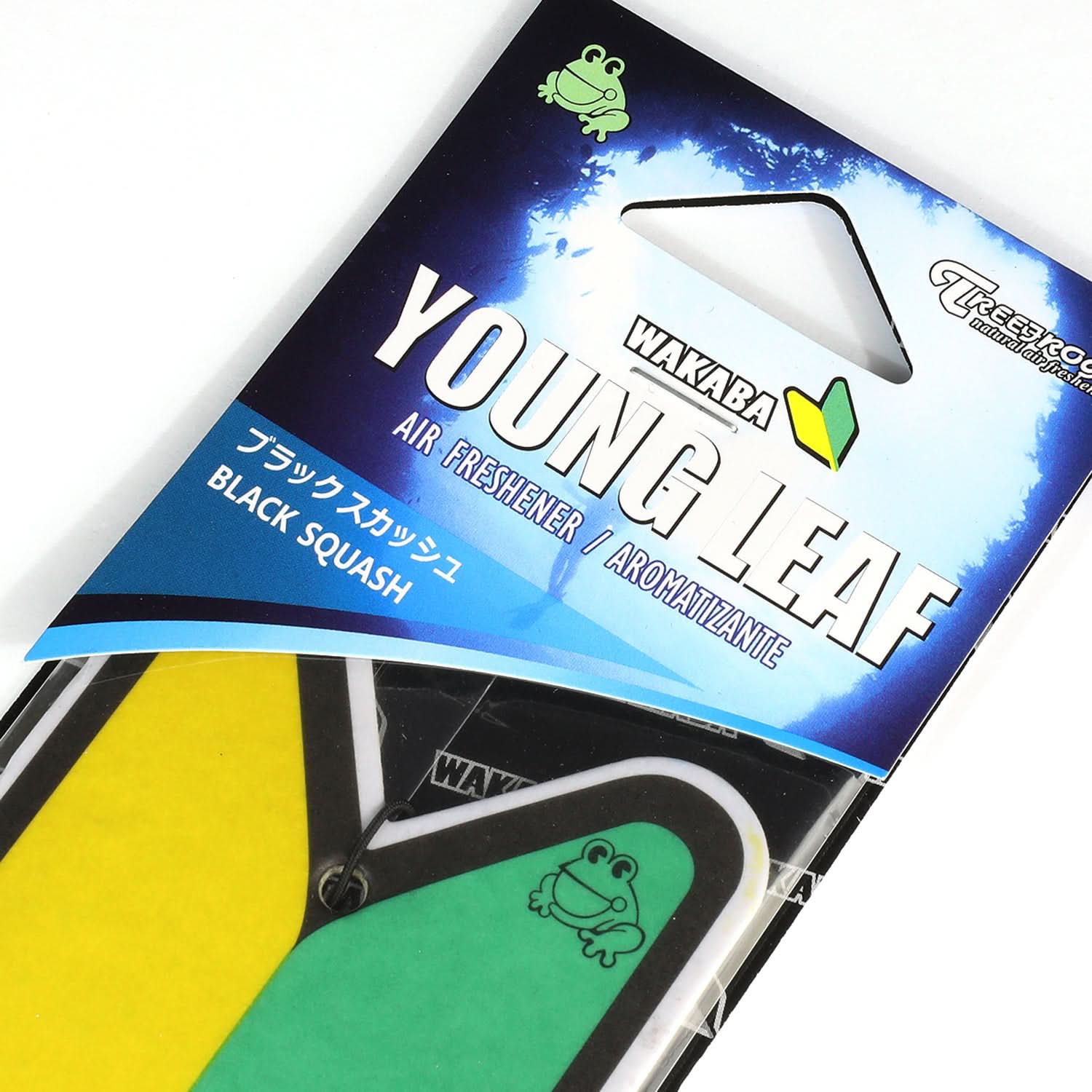 Young Leaf Black Squash Paper Hanging Air Freshener - Image 4
