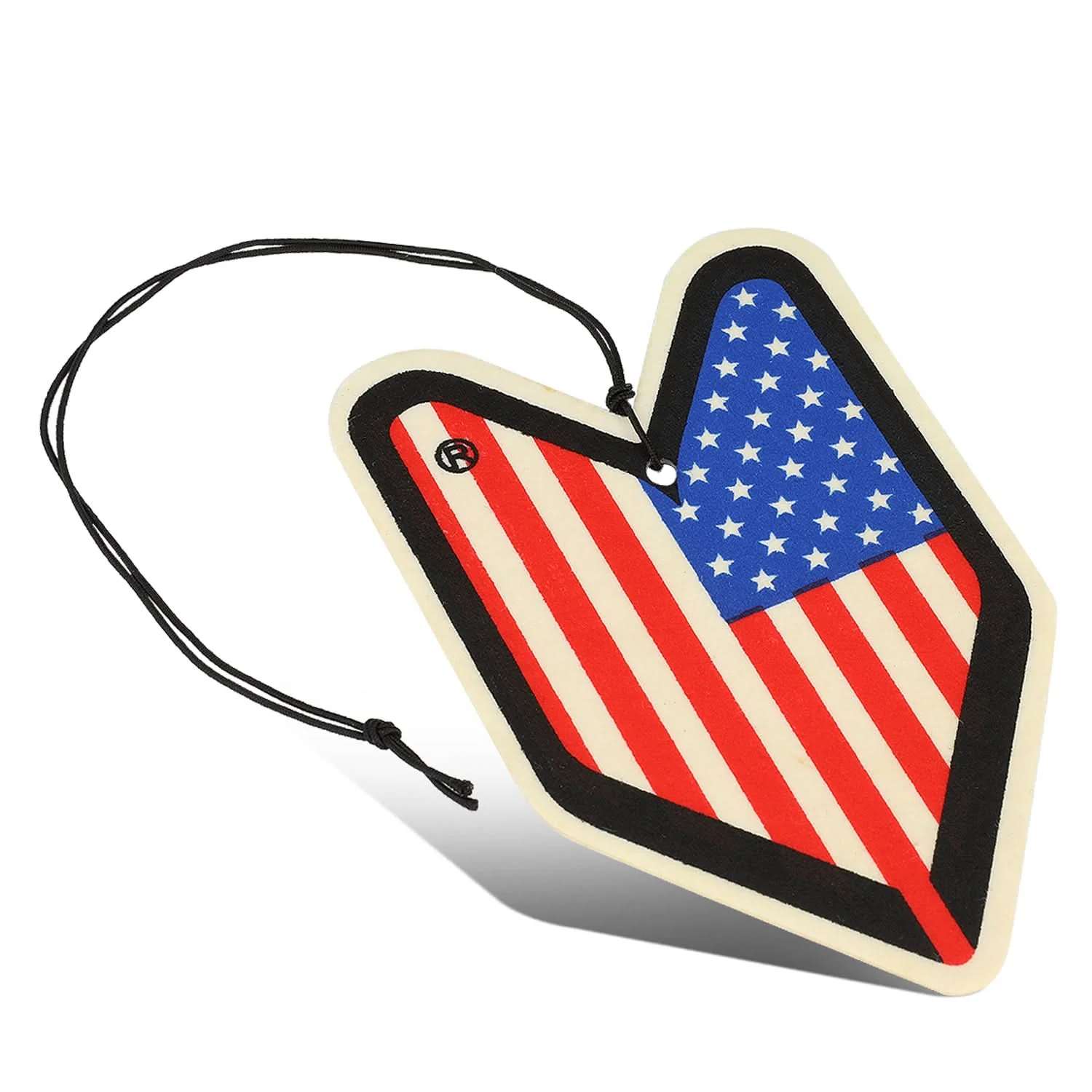 Young Leaf USA Flag Cherry Squash Paper Hanging Air Freshener - Image 2
